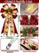 2 Pcs Prelit Christmas Bows Decor with 20 Lights, Santa Bells Black Red Buffalo Plaid Xmas Bows 20" by 11" Christmas Tree Wreaths Garland Bow Battery Powered Christmas Decorations Home Indoor Outdoor